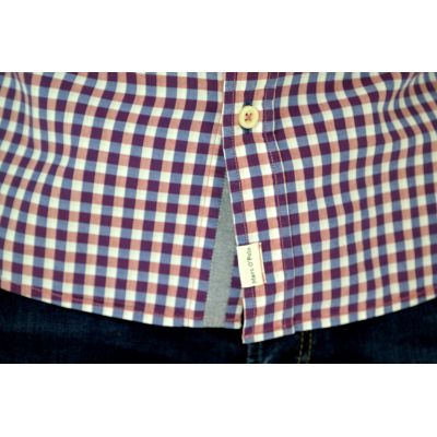 MARC O'POLO Koszula męska krótki rękaw krata KMP11 | Sklep GriShop.eu | Koszule