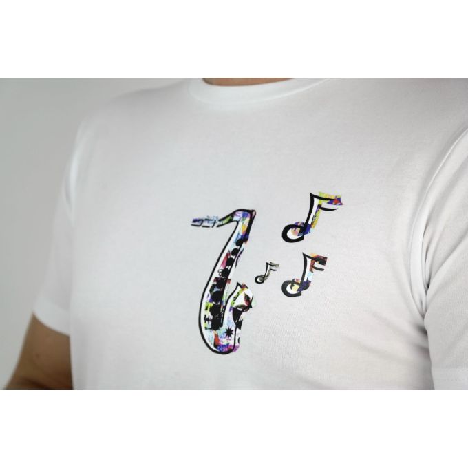 GIOVANNI PERA T-shirt męski biały jazz TGP24 | Grishop | Koszulki