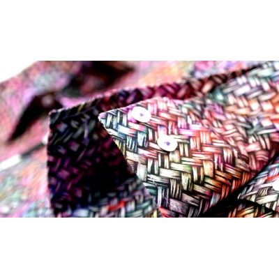 MCQUEEN Koszula męska MC040 plecionka kolorowa | Sklep GriShop.eu | Koszule