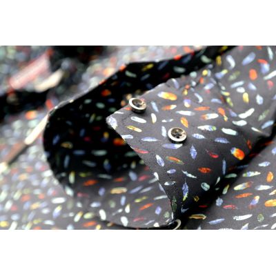 MCQUEEN Koszula męska MC042 granat pióra | Sklep GriShop.eu | Koszule