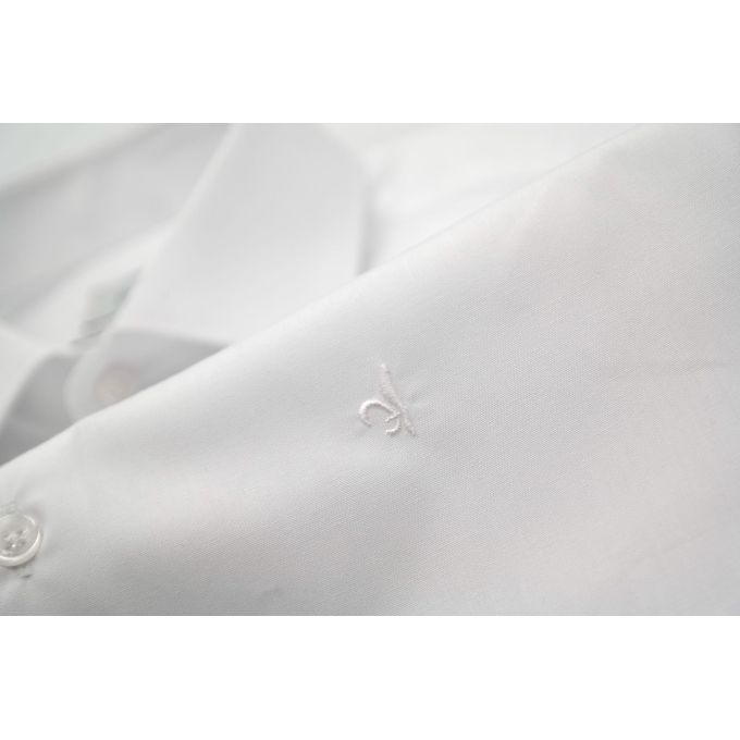 DANIEL BESSI Koszula męska na spinki biała fb002 | Sklep GriShop.eu | Koszule