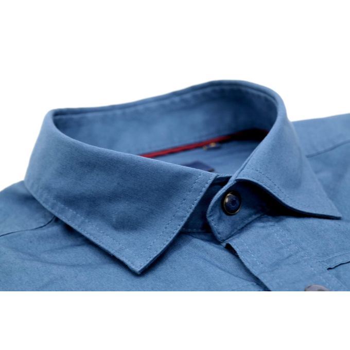 DANIEL BESSI Koszula męska fb836 morski napy | Sklep GriShop.eu | Koszule