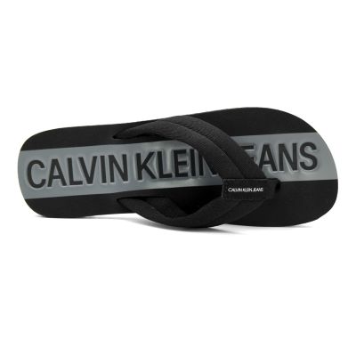 CALVIN KLEIN JEANS klapki, japonki męskie kąpielowe plażowe czarne | Sklep GriShop.eu | Obuwie