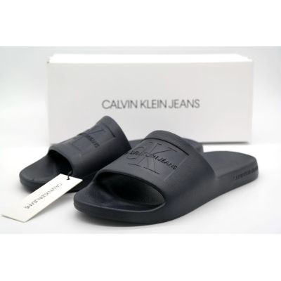 CALVIN KLEIN JEANS klapki męskie kąpielowe plażowe granatowe | Sklep GriShop.eu | Obuwie