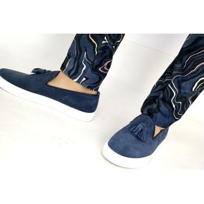 GIOVANNI PERA Spodnie męskie kolorowe chinosy ekskluzywne fale, słoje | Sklep GriShop.eu | Spodnie